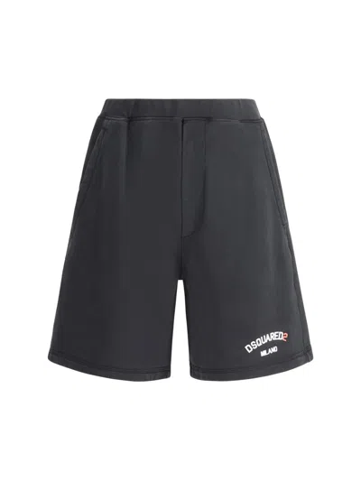 Dsquared2 Bermuda Shorts In Black