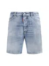 Dsquared2 Men Marine Denim Short In Black