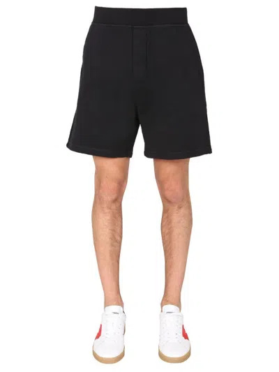Dsquared2 Bermuda With Icon Print In Black