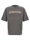 Dsquared2 Dsquared Dark Grey Cotton T-shirt In Gray