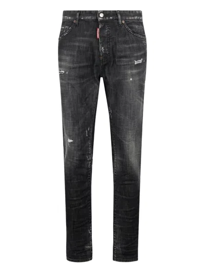 Dsquared2 Betl-loop Five-pocket Jeans In Black