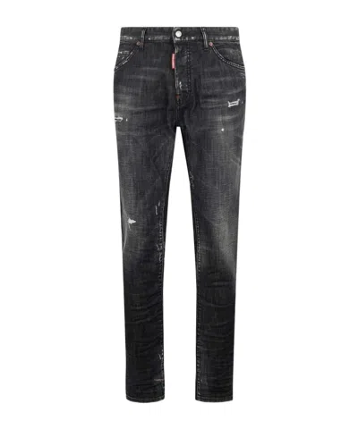 Dsquared2 Betl-loop Five-pocket Jeans In Black