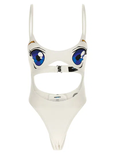 DSQUARED2 BETTTER X DSQUARED2 BODYSUIT TOPS WHITE