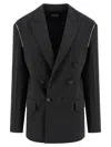 Dsquared2 X Bettter Double-breasted Zip Blazer In Gray