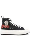 Dsquared2 Betty Boop Berlin Sneakers In Black