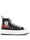 Dsquared2 Betty Boop Berlin Sneakers In Nero
