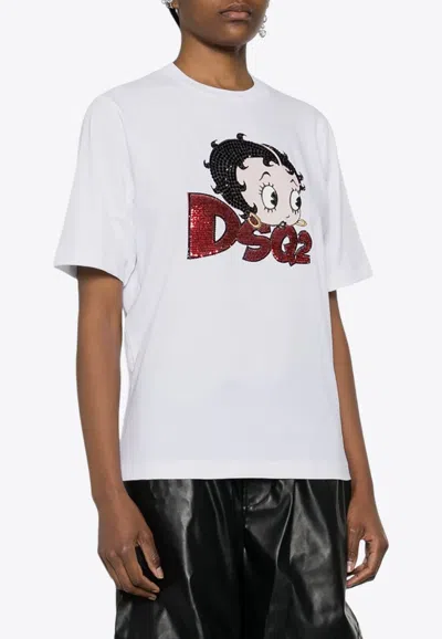 DSQUARED2 BETTY BOOP EASY FIT T-SHIRT