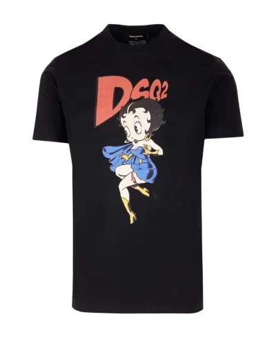 Dsquared2 Betty Boop Graphic-print T-shirt In Multicolor