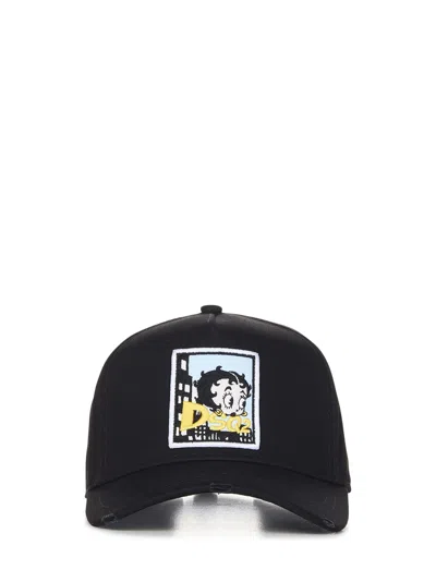 Dsquared2 Betty Boop Hat In Black