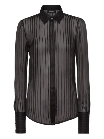 Dsquared2 Bianca Shirt In Black
