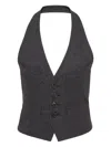 Dsquared2 Bianca Waistcoat In Black