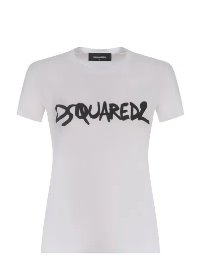 DSQUARED2 DSQUARED2  T-SHIRTS AND POLOS WHITE