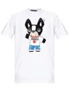 Dsquared2 Logo Printed Crewneck T-shirt In Bianco