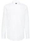Dsquared2 Poplin Cotton Shirt With Spread Collar In White