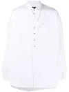 Dsquared2 Bib-style Buttoned Shirt In White