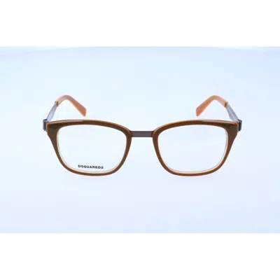 Dsquared2 Bicolor Metal Glasses (frames) In Brown