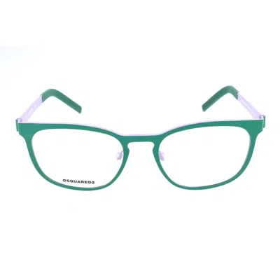Dsquared2 Bicolor Metal Glasses (frames) In Green