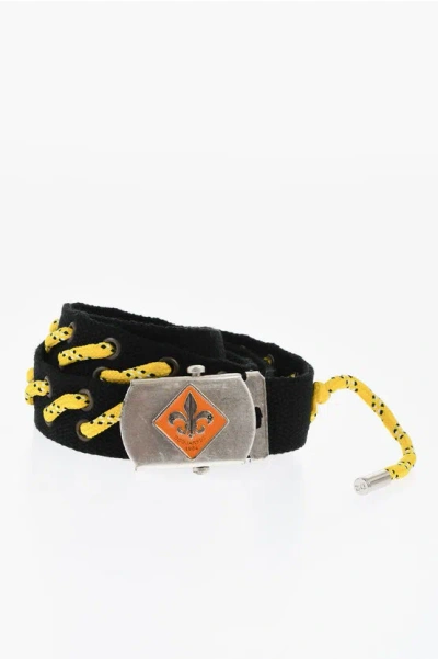 Dsquared2 Bicolour Fabric Industrial Belt 35mm In Multi