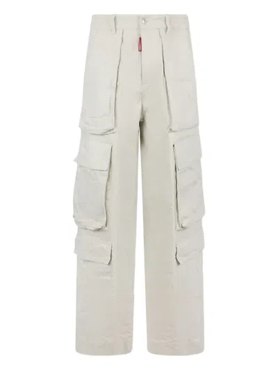 Dsquared2 Big Cargo Utility Trousers In Neutral