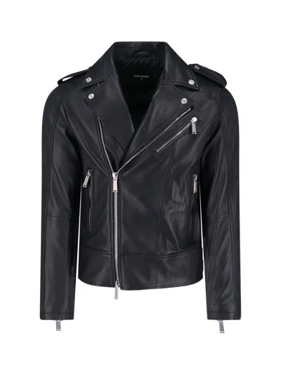 Dsquared2 Biker Jacket In Black