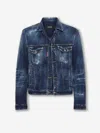 Dsquared2 Long-sleeved Denim Jacket In Blue
