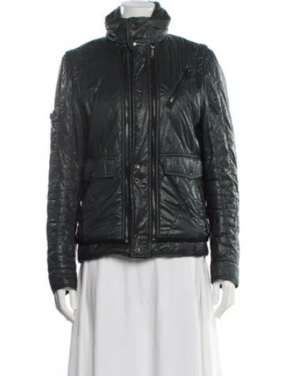 Pre-owned Dsquared2 Biker Jacket In Green