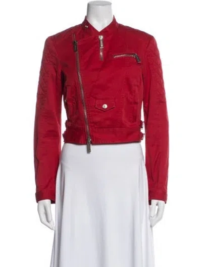 Pre-owned Dsquared2 Biker Jacket In Red
