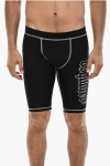 Dsquared2 Biker Shorts Gothic With Logo Print