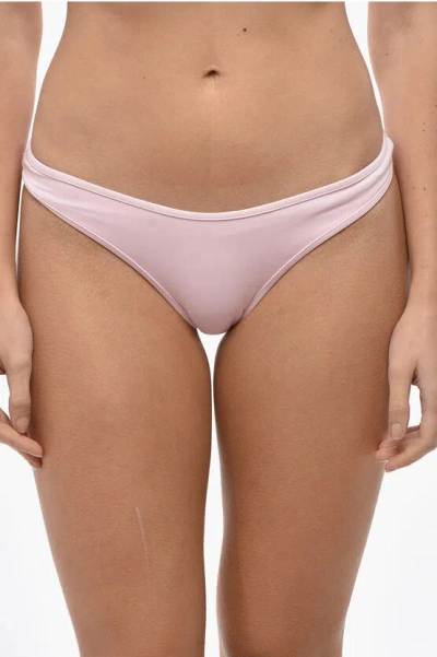 Dsquared2 Bikini Bottom With Printed Logo In Pink