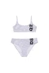 Dsquared2 Logo-pattern Bikini In White