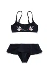 Dsquared2 Logo-print Bikini Set In Black