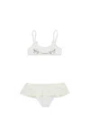 Dsquared2 Birds Print Bikini Swimsuit In White