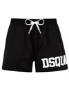 Dsquared2 Midi Boxer With Logo In Black