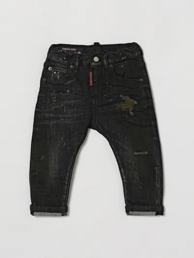 Dsquared2 Babies'  Pants Kids Color Denim In Black