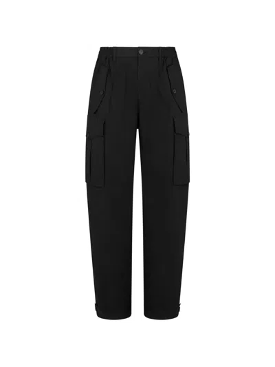 Dsquared2 Black Relaxed Cargos Pants