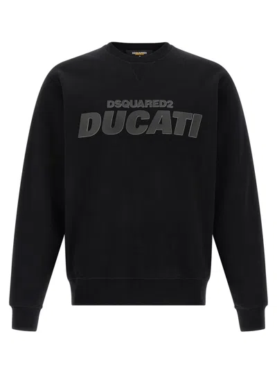 DSQUARED2 BLACK 3D LOGO SWEATSHIRT