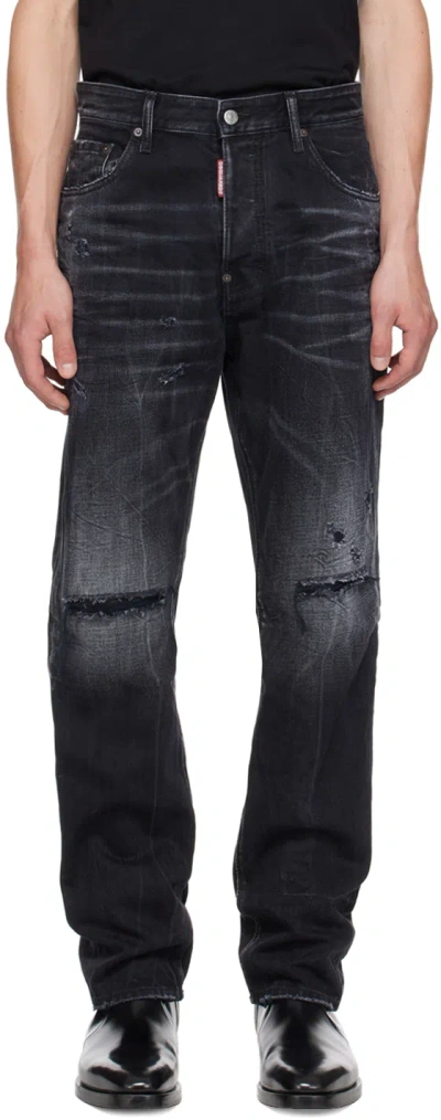 Dsquared2 Black 642 Jeans In 900 Black