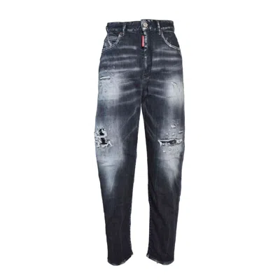 Dsquared2 Black 80's Jet Set Jeans In Grey