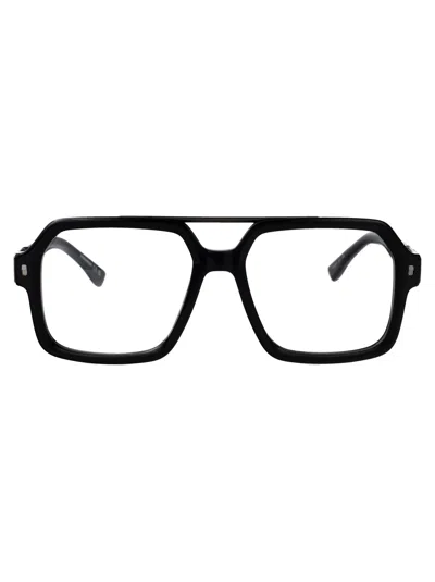 Dsquared2 Black Acetate Glasses In White