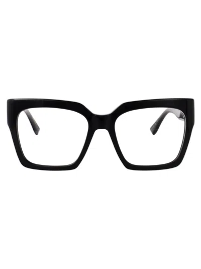Dsquared2 Black Acetate Glasses In Orange