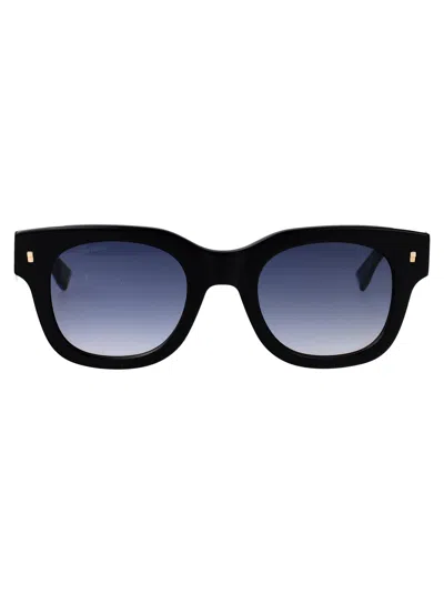 Dsquared2 Black Acetate Sunglasses In Brown