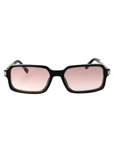 Dsquared2 Black Acetate Sunglasses In Multi