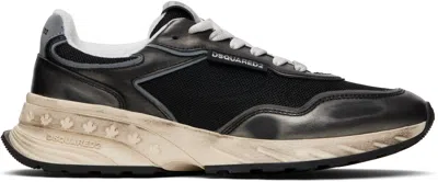 Dsquared2 Black & Silver Sprinter Sneakers