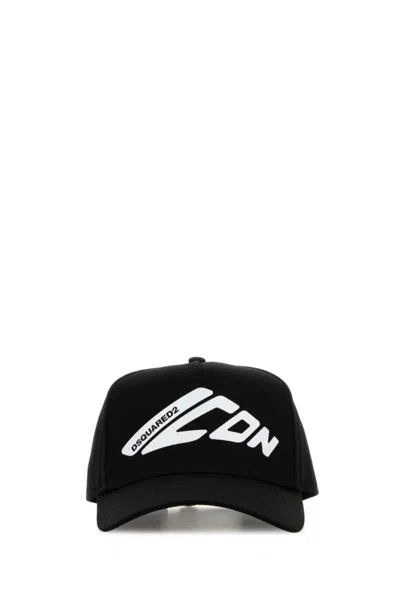 Dsquared2 Black & White Logo Baseball Hat