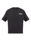 Dsquared2 Black And White Print Cotton T-shirt In Black