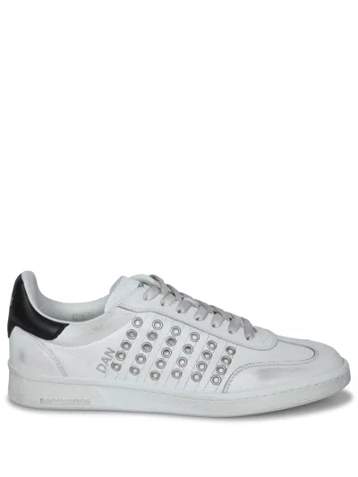 Dsquared2 Black And White Studded Sneakers