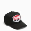 DSQUARED2 DSQUARED2 BLACK BASEBALL CAP WITH LOGO PATCH MEN