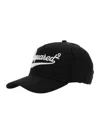 Dsquared2 Black Baseball Cap With Maxi Logo Lettering On The Front In Cotton Man