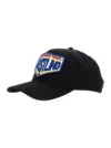 Dsquared2 Black Baseball Cap With Maxi Print On The Front And Logo Lettering On The Rear