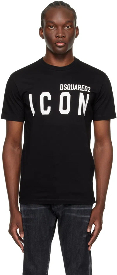 DSQUARED2 BLACK BE ICON COOL T-SHIRT